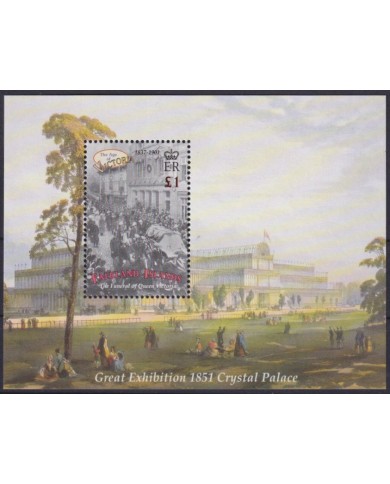 F-EX57355 FALKLAND IS MNH 2001 AGE OF VICTORIA QUEEN CRYSTAL PALACE EXHIBITION.
