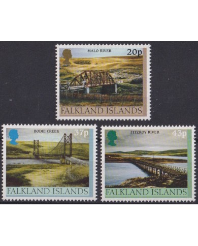 F-EX57346 FALKLAND IS MNH 2000 BRIDGES PUENTES.