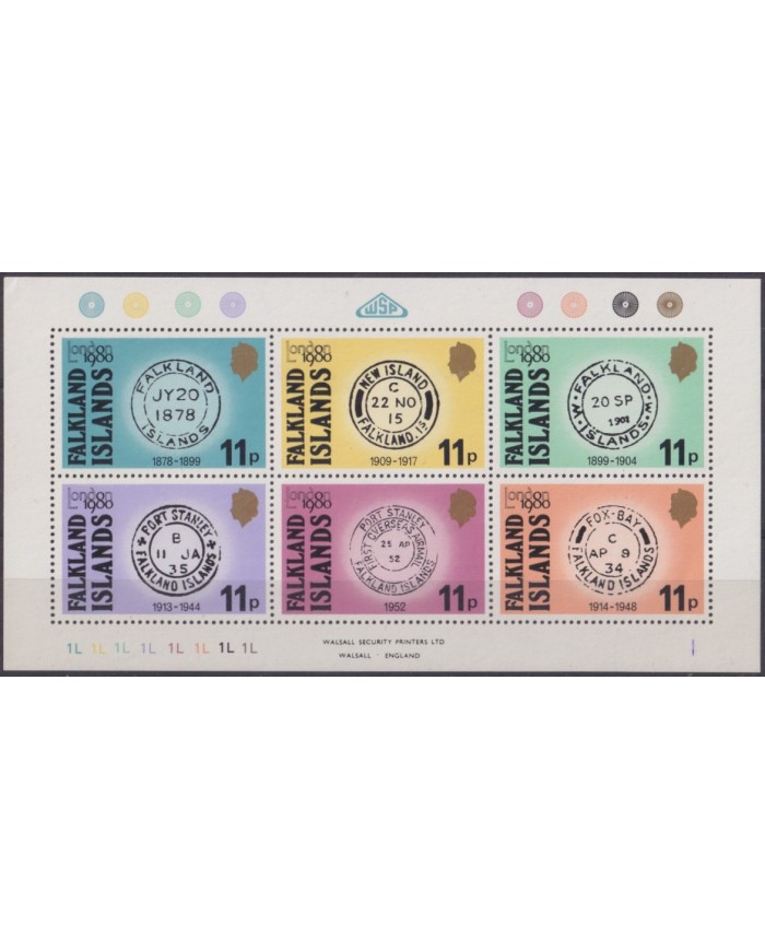 F-EX57351 FALKLAND IS MNH 1980 INTERNATIONAL PHILATELIX EXHIBITION OF LONDON.