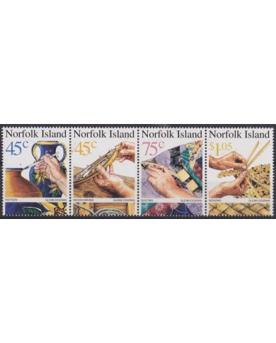 F-EX57345 NORFOLK IS MNH 1999 HANDICRAFT POTTERY.