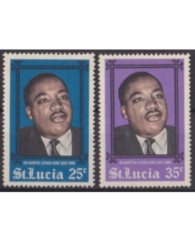 F-EX57387 ST LUCIA MH 1968 MARTIN LUTHER KING.