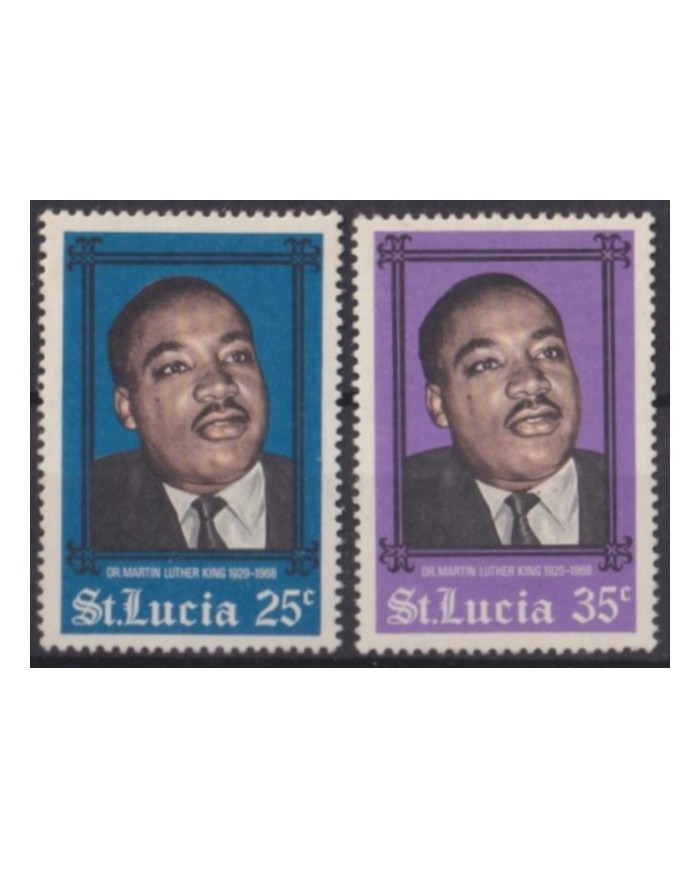 F-EX57387 ST LUCIA MH 1968 MARTIN LUTHER KING.
