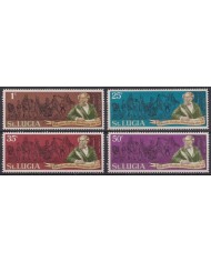 F-EX57390 ST LUCIA MNH 1970 CHARLES DICKENS CENTENARY.