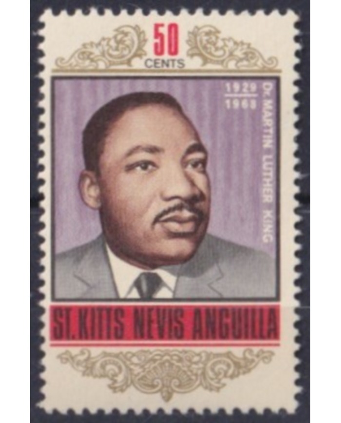 F-EX57393 ST KITTS NEVIS ANGUILLA MNH 1968 MARTIN LUTHER KING.