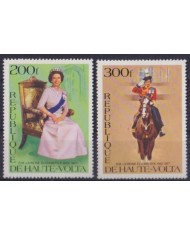 F-EX57369 UPPER VOLTA MNH 1977 SILVER JUBILEE OF QUEEN ELIZABETH II.
