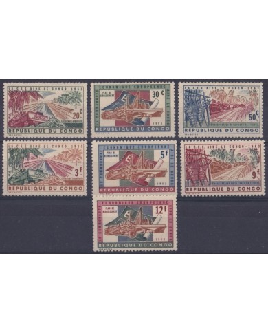F-EX56996 CONGO MNH 1963 DEVELOPMENT KABAMBARE SEWER BULLDOZER.