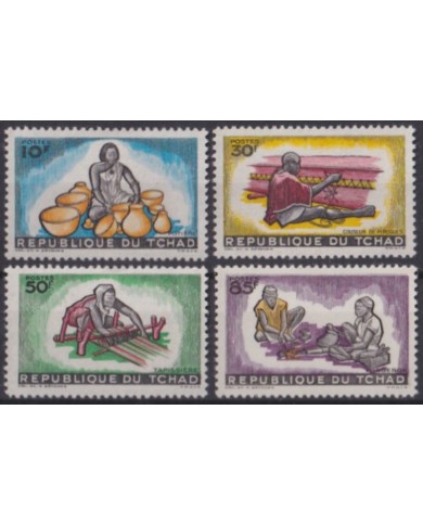 F-EX57485 CHAD TCHAD MNH 1964 HANDICRAFT.