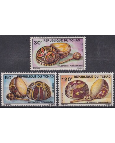 F-EX57491 CHAD TCHAD MNH 1976 HANDICRAFT MUSIC INSTRUMENTS.