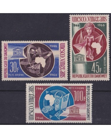 F-EX57451 DAHOMEY MNH 1966 UNESCO ART NATIVE FOLKLORE.