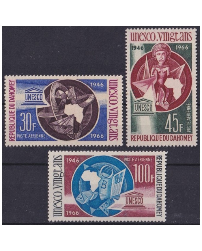 F-EX57451 DAHOMEY MNH 1966 UNESCO ART NATIVE FOLKLORE.