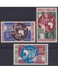 F-EX57451 DAHOMEY MNH 1966 UNESCO ART NATIVE FOLKLORE.