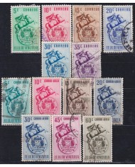 F-EX56490 VENEZUELA 1951 COAT OF ARMS REPUBLIC NO COMPLETE +80€.