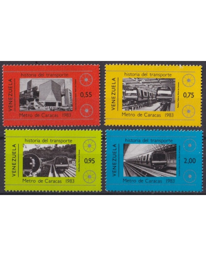 F-EX56854 VENEZUELA MNH 1984 METRO SUBWAY RAILWAYS