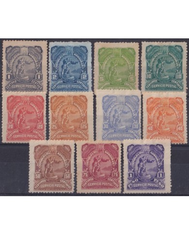 F-EX56900 HONDURAS 1892 MH - NO GUM COLUMBUS DISCOVERY OF AMERICA.