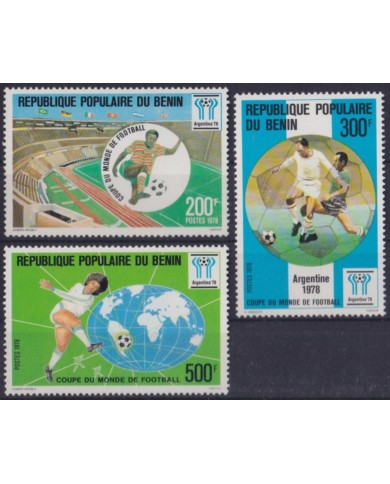 F-EX58118 BENIN MNH 1978 ARGENTINA WORLD CHAMPIONSHIP CUP SOCCER FOOTBALL.