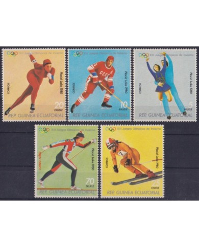 F-EX58149 GUINEA EQUATORIAL MNH 1978 WINTER OLYMPIC GAMES LAKE PLACID SKI SKITING.