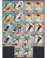 F-EX58163 GUINEA EQUATORIAL MNH 1972 WINTER OLYMPIC GAMES SAPPORO SKI SKITING. BL4.