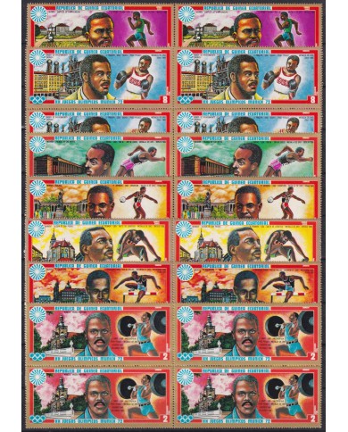 F-EX57161 GUINEA EQUATORIAL MNH 1972 MUNICH OLYMPIC GAMES ATHLETISM.