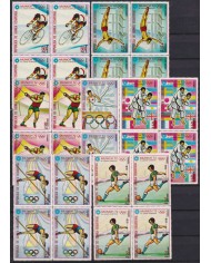 F-EX58136 GUINEA EQUATORIAL MNH 1972 MUNICH OLYMPIC GAMES ATHLETISM POLE CYCLING SOCCER.