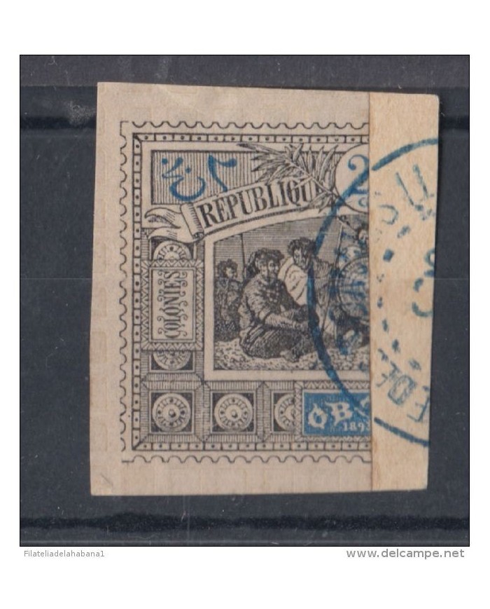 *F-EX.881  FRANCE COLONIES OBOCK SOMALIES COST BICEPT