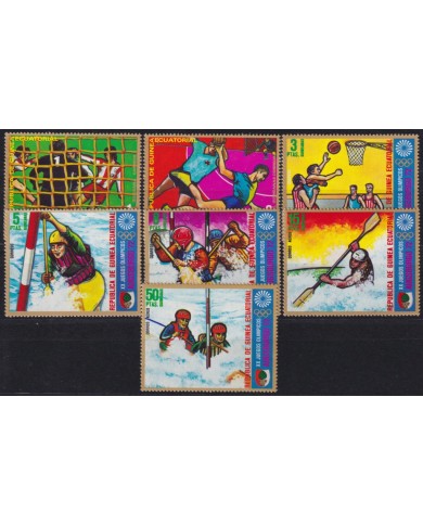 F-EX58144 GUINEA EQUATORIAL MNH 1972 MUNICH OLYMPIC GAMES AUGSBURG BASKET SOCCER.