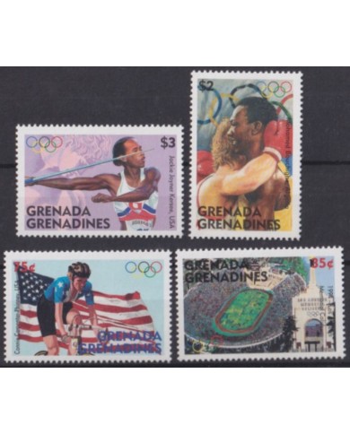 F-EX58119 GRENADA 1996 MNH ATLANTA OLYMPIC GAMES ATHLETISM CICLYNG JAVELIN.