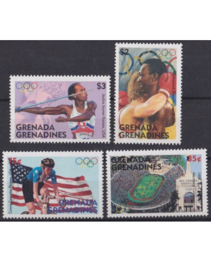 F-EX58119 GRENADA 1996 MNH ATLANTA OLYMPIC GAMES ATHLETISM CICLYNG JAVELIN.