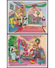 F-EX57167 SIERRA LEONE MNH 1990 DISNEY MICKEY MOUSE CHRISTMAS GOOFY PLUTO DOG.
