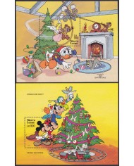 F-EX57169 SIERRA LEONE MNH 1992 DISNEY MICKEY MOUSE CHRISTMAS GOOFY PLUTO DOG.