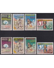 F-EX58191 PARAGUAY MNH 1969 NASA COSMOS MOON EXPLORATION ASTRONOMY ROCKET.