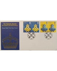 F-EX51455 UK ENGLAND FDC EDINBURG 1990 QUEEN AWARD EXPORT & TECHNOLOGY PAIR.