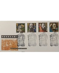 F-EX51488 UK ENGLAND FDC IS OF WEIGHT 1992 TENNYSON.