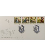 F-EX51494 UK ENGLAND FDC HUNTINGDON 1992 CIVIL WAR SOLDIER & ARMY.