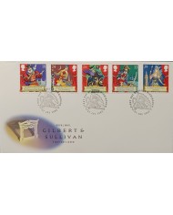 F-EX51495 UK ENGLAND FDC BIRMINNGHAM 1992 GILBERT & SULLIVAN ART
