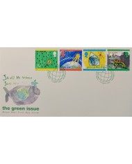 F-EX51496 UK ENGLAND FDC TORRIDON 1992 SAVE THE WORLD ECOLOGISM GREEN ISSUE.