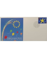 F-EX51497 UK ENGLAND FDC 1992 SINGLE EUROPEAN MARKET.
