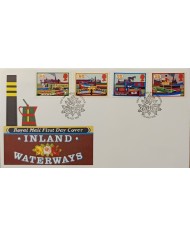 F-EX51508 UK ENGLAND FDC GLOUCESTER 1993 INLAND WATERWAYS SHIP.
