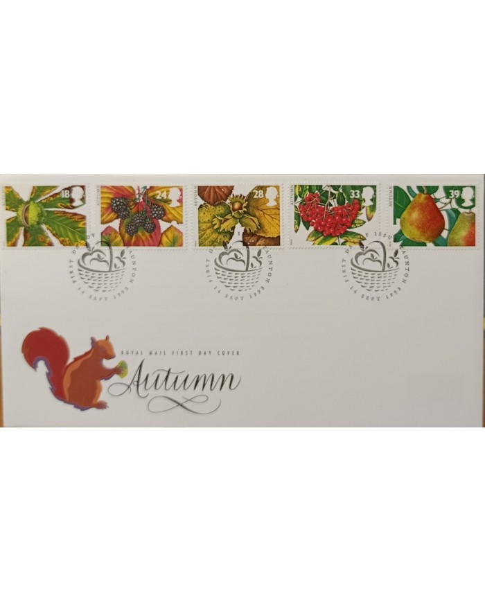 F-EX51510 UK ENGLAND FDC TAUNTON 1993 AUTUMN FRUIT.