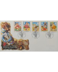 F-EX51522 UK ENGLAND FDC BLACKPOOL 1994 PICTORIAL POSTCARDS CARTOON DRAWING.
