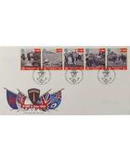 F-EX51523 UK ENGLAND FDC PORSTMOUNTH 1994 WWII D-DAY LANDING BATTLESHIP SHIP.