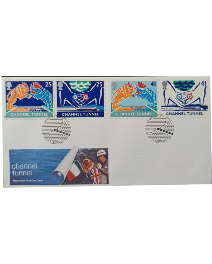 F-EX51526 UK ENGLAND FDC FOLKESTONE 1994 CHANNEL TUNNEL.