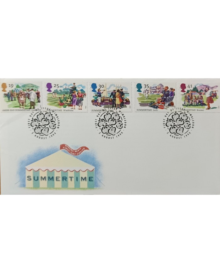 F-EX51529 UK ENGLAND FDC WIMBLEDON 1994 SPORT & LANDSCAPE.