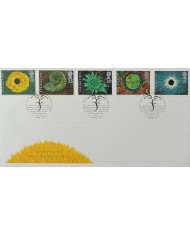 F-EX51534 UK ENGLAND FDC SPRINGTIME 1995 FOSSIL BOTANICAL FLOWER.
