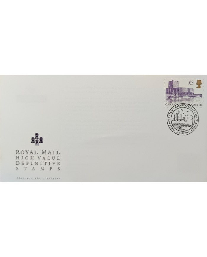 F-EX51543 UK ENGLAND FDC CARRICKFERGUS 1995 CASTLE 3 POUND.