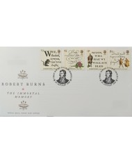 F-EX51545 UK ENGLAND FDC DUMFRIES 1996 ROBERT BURNS IMMORTAL MEMORY.