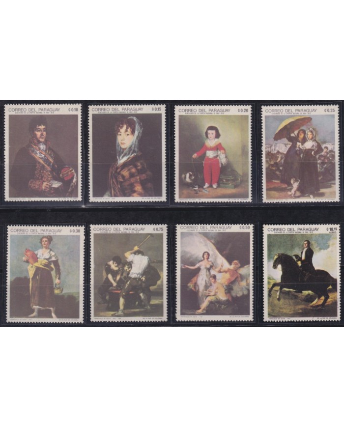 F-EX58598 PARAGUAY MNH-MH 1969 FRANCISCO DE GOYA SPANISH MUSEUM ART PAINTING. F-EX58598 PARAGUAY MNH-MH 1969 FRANCISCO DE GOYA SPANISH MUSEUM ART PAINTING.