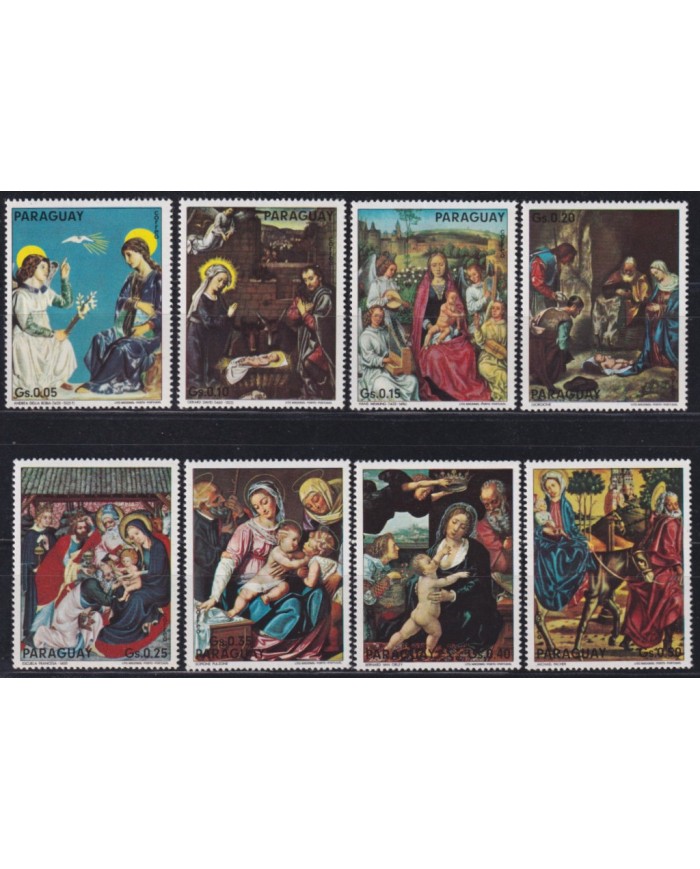 F-EX58334 PARAGUAY MNH 1975 CHRISTMAS ART PAINTING MEMLINS GIORGIONE FULZONE. F-EX58334 PARAGUAY MNH 1975 CHRISTMAS ART PAINTING MEMLINS GIORGIONE FULZONE.