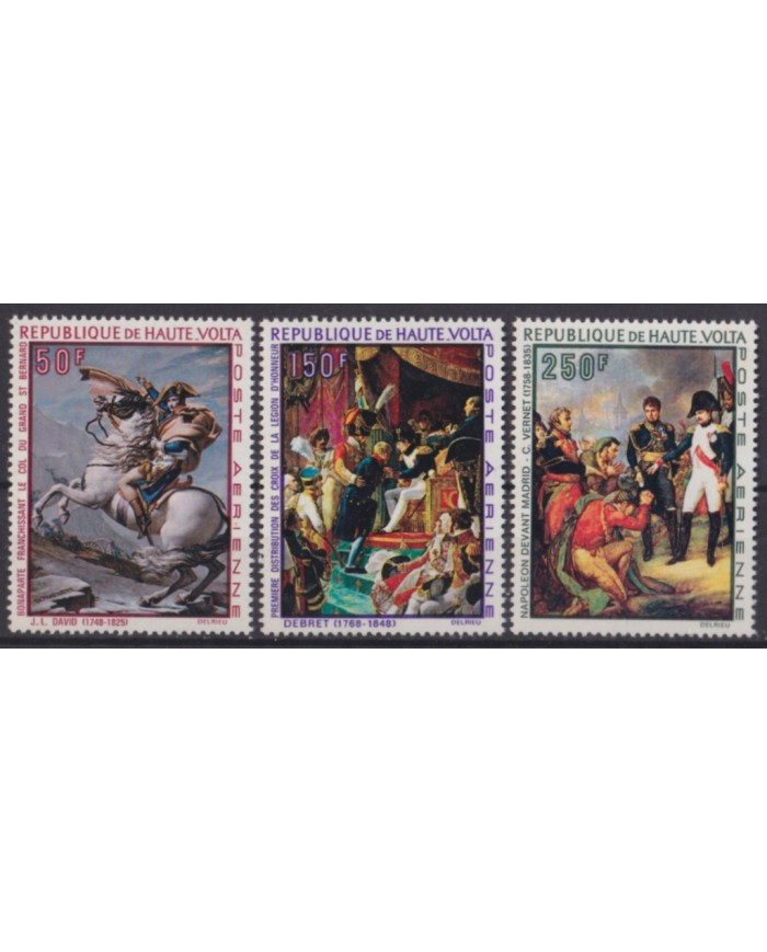 F-EX58668 UPPER VOLTA MNH 1969 ART PAINTING NAPOLEON BONAPARTE DAVID DEBRET. F-EX58668 UPPER VOLTA MNH 1969 ART PAINTING NAPOLEON BONAPARTE DAVID DEBRET.