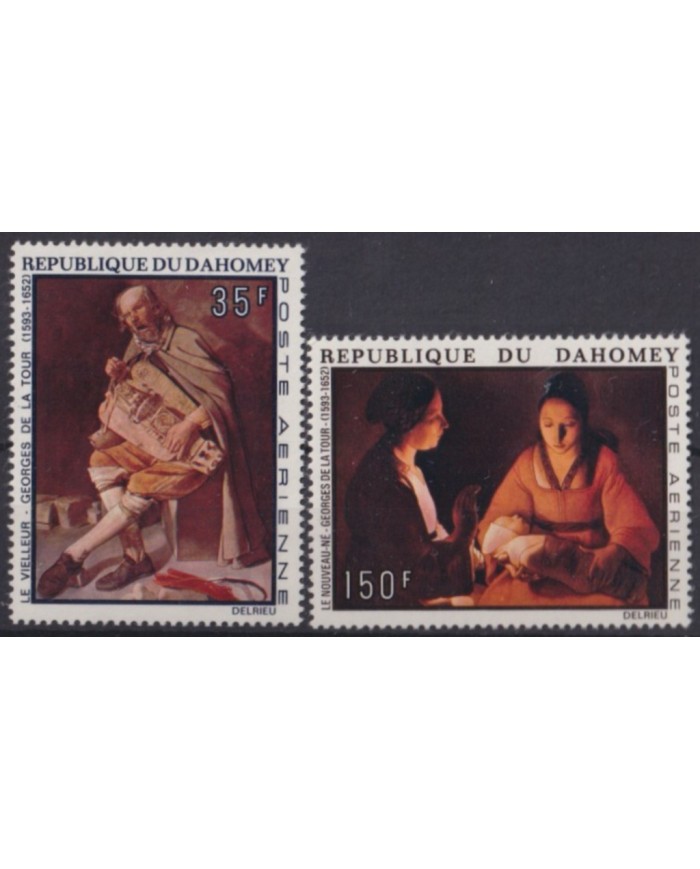 F-EX58658 DAHOMEY MNH 1972 ART PAINTING GEORGE LA TOUR. F-EX58658 DAHOMEY MNH 1972 ART PAINTING GEORGE LA TOUR.