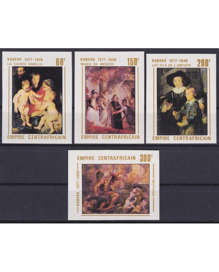 F-EX58635 CENTRAL AFRICA MNH 1977 IMPERFORATED RUBENS RELIGION ART PAINTING. F-EX58635 CENTRAL AFRICA MNH 1977 IMPERFORATED RUBENS RELIGION ART PAINTING.
